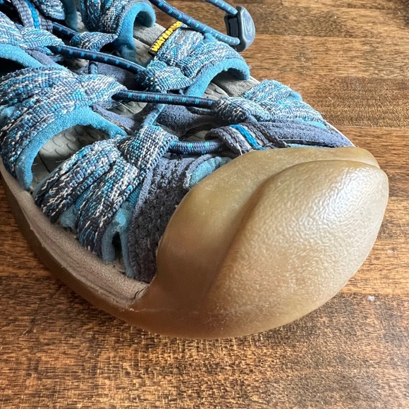 KEEN Women's Whisper‎ Water Hiking Sandals Blue Gray Size 8 Outdoor Shoes - Picture 8 of 10